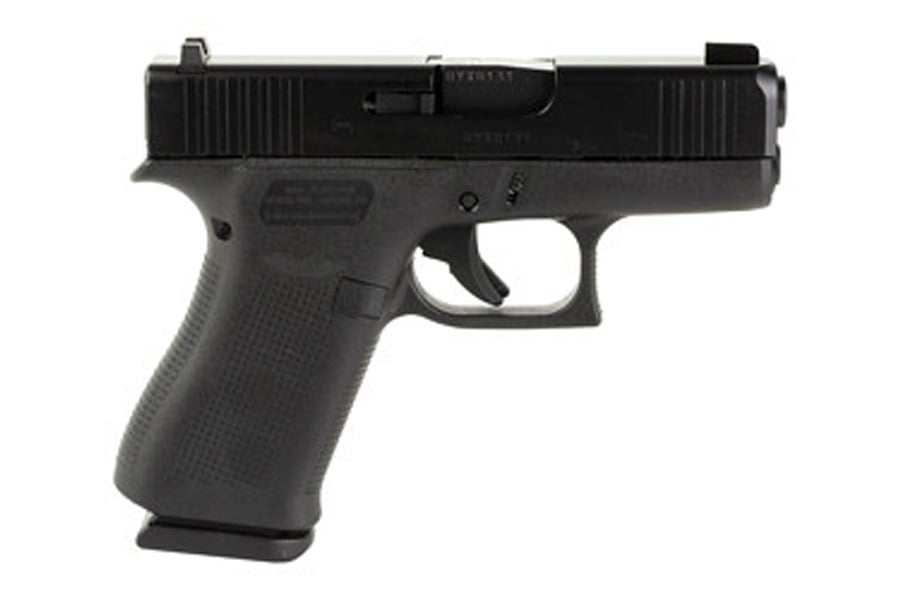 GLOCK 43x 9mm Pistol with Black Slide and AmeriGlo Bold Night Sights (LE)